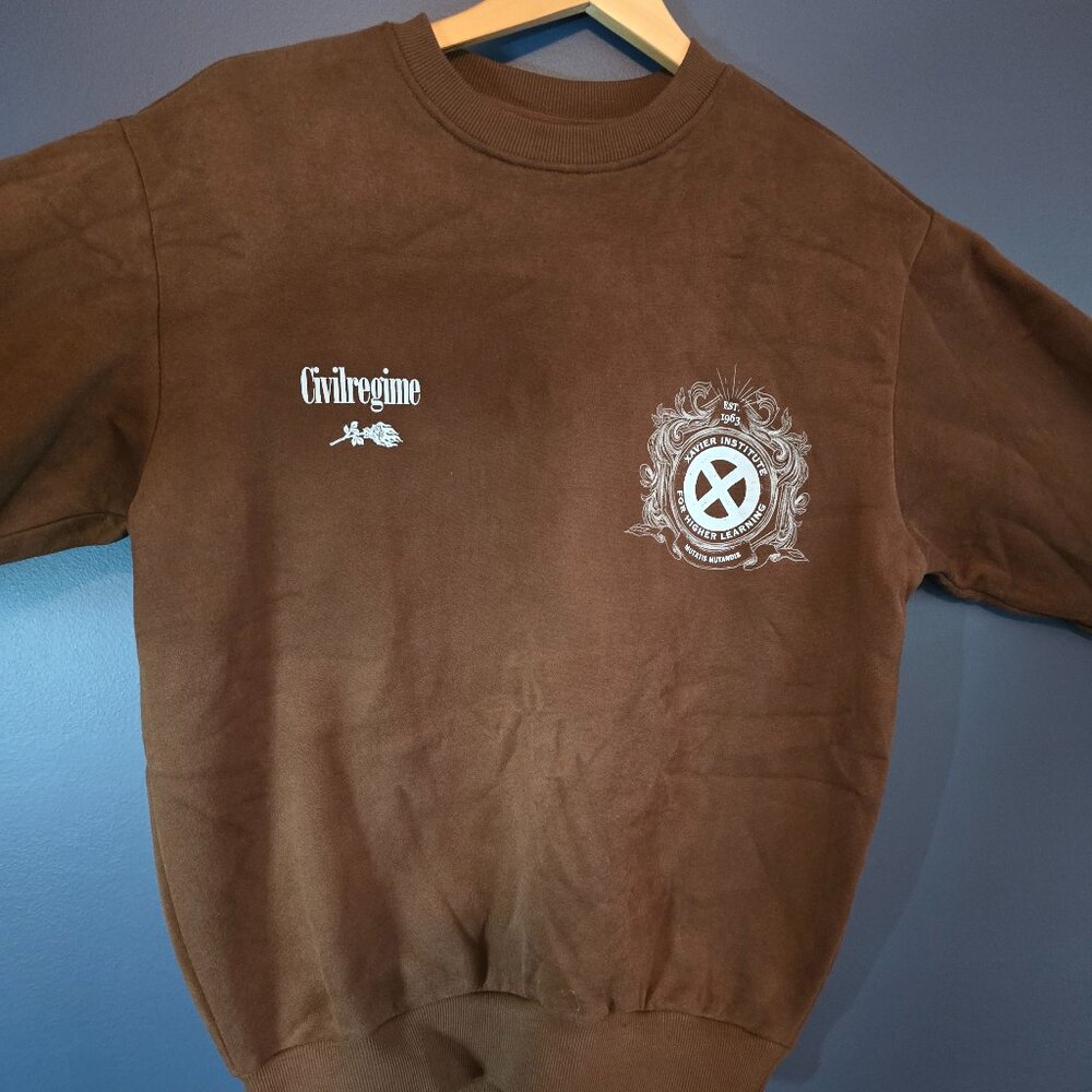 Civil Regime x Marvel Hero Elite Series Xavier Institute Sweater Size S (Fits M)